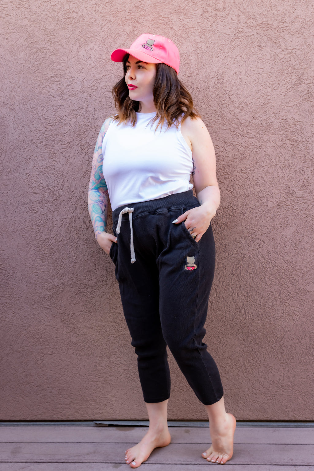 Bear Bottom Black Capri Pants