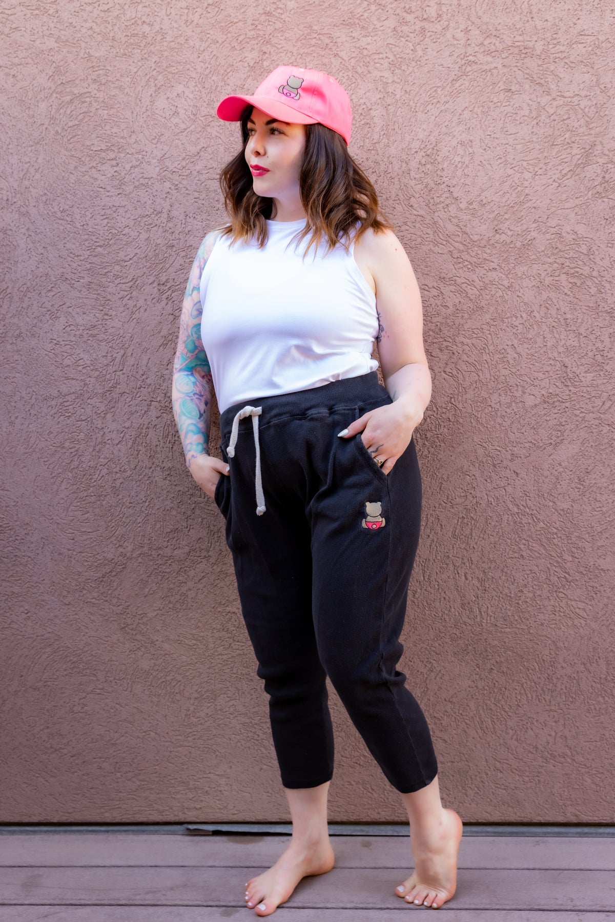 Bear Bottom Black Capri Pants
