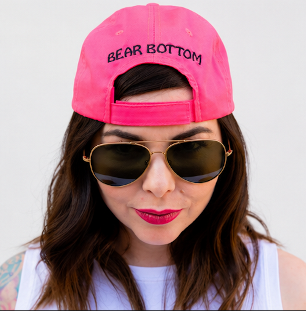 Bear Bottom Hot Pink Embroidered Dad Hat